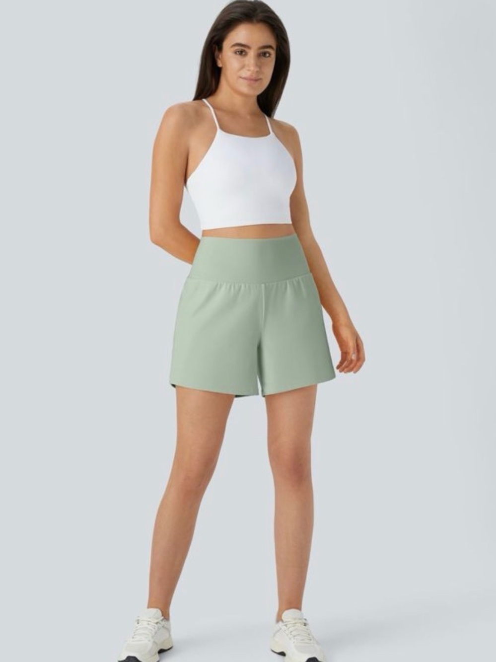 HALARA light green bean 5” active shorts - Size XL - Picture 7 of 11